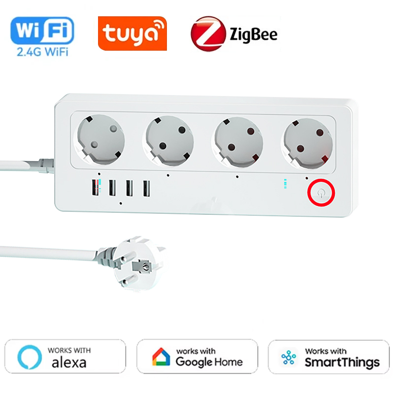 Home Office In Uk - WiFi ZigBee Smart Power Strip Socket