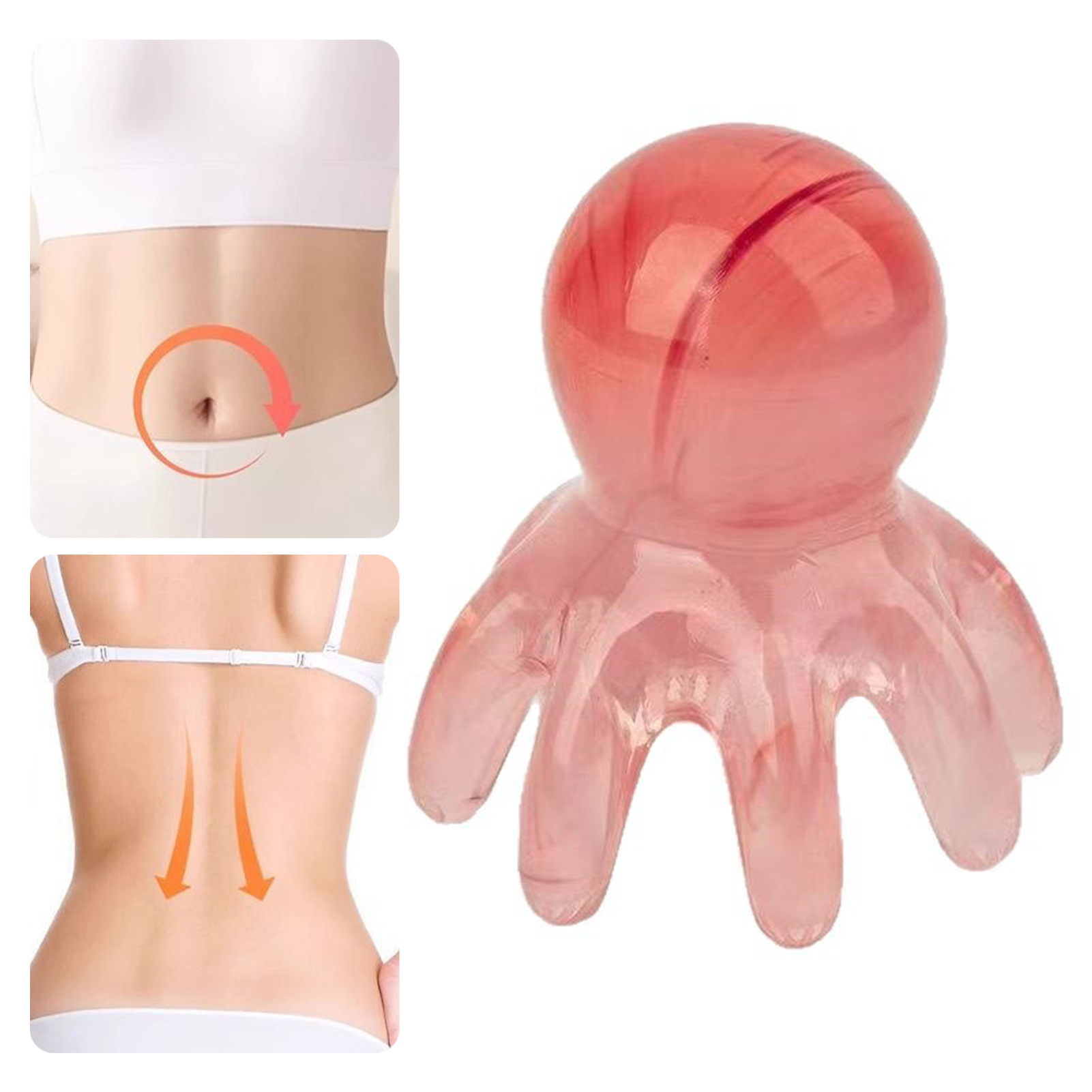 Home Office Head - Octopus Shape Scalp Massage Comb 8-Tentacle