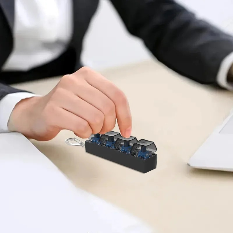 4Keys Finger Button Anti-stres - Home Office Keyboard recension och pris