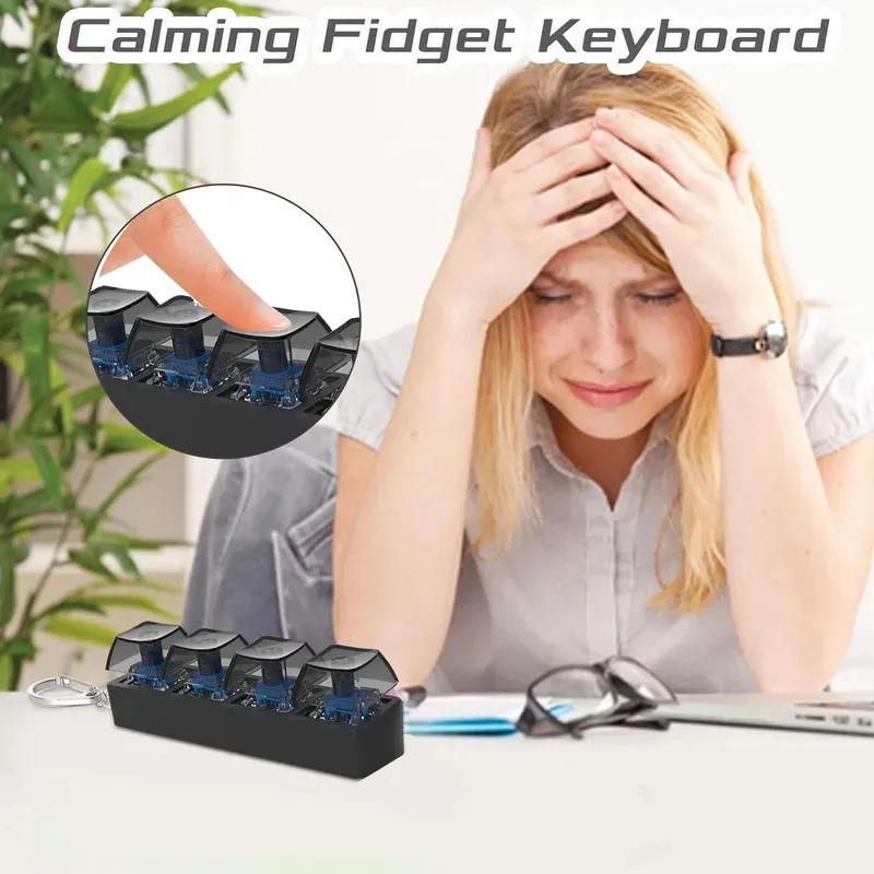 4Keys Finger Button Anti-stres - Home Office Keyboard recension och pris