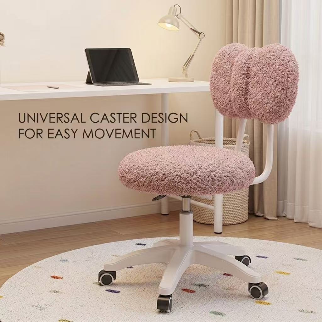 Cute Boucle Swivel Office Chai - Home Office Furniture recension och pris