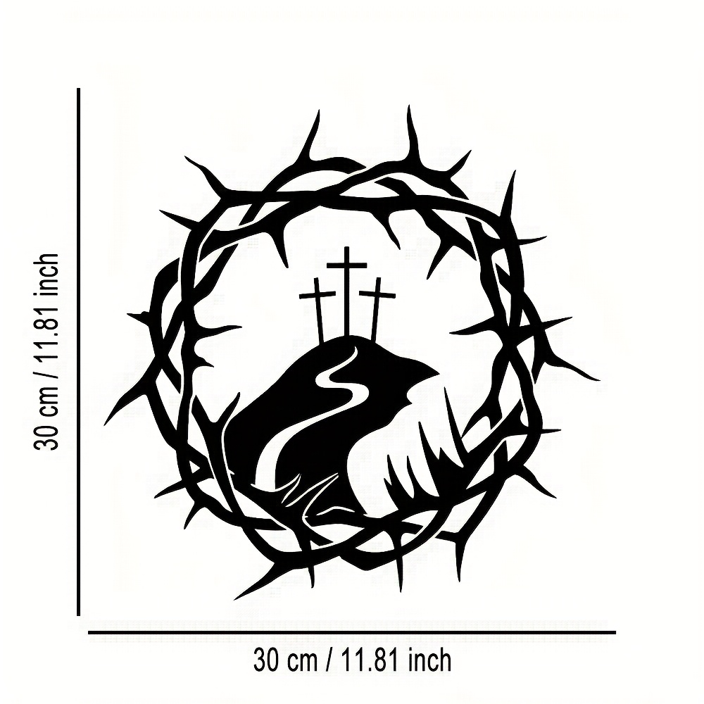 CIFBUY Iron Wall Art Vine Circ - Home Office Room recension och pris