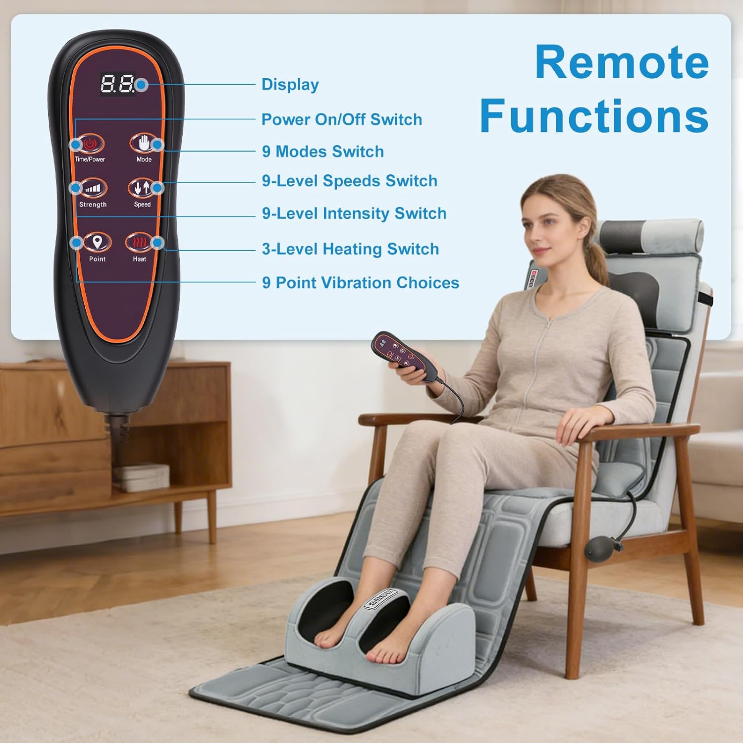 Full Body Massage Mat with Hea - Home Office Head recension och pris