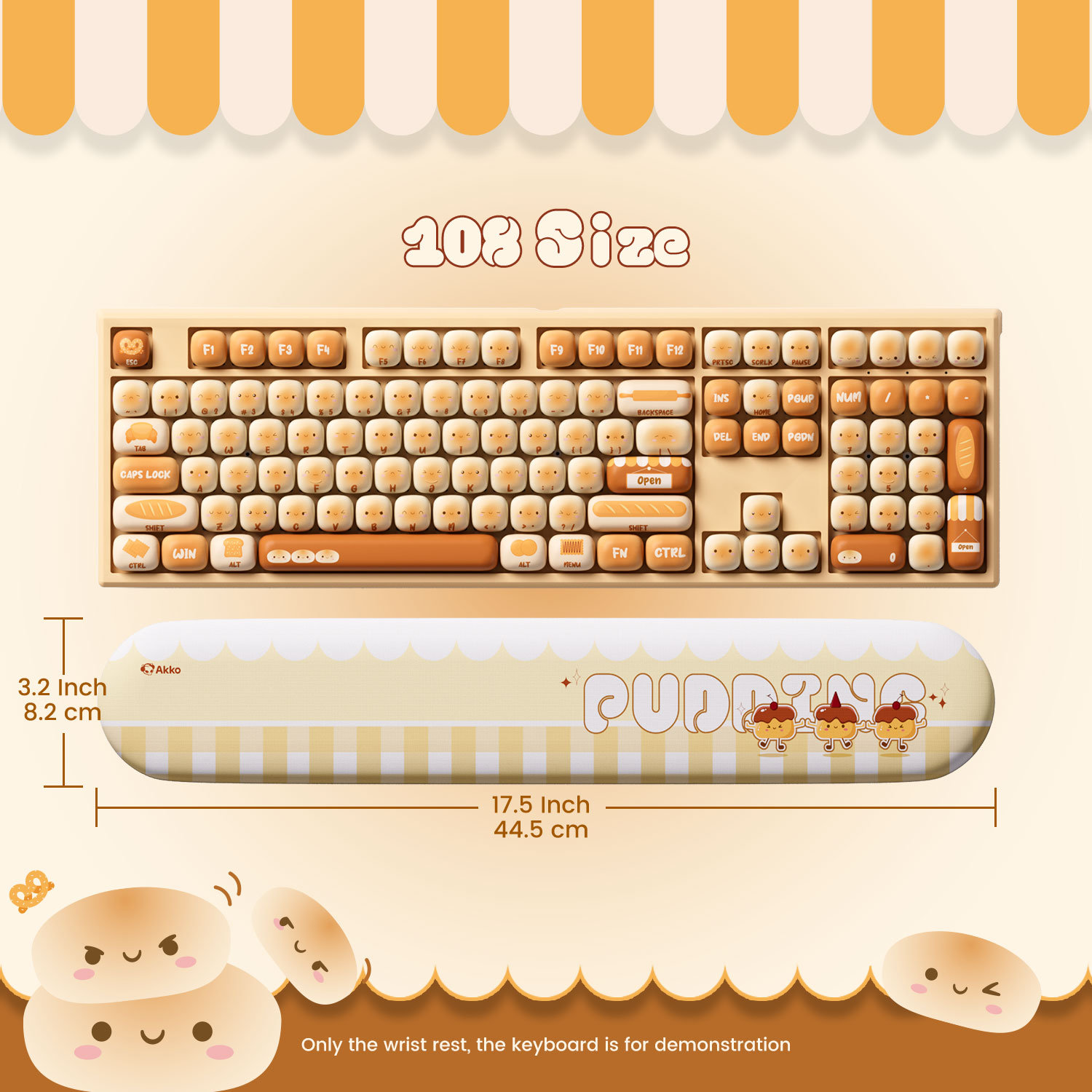 Akko Pudding Buns Keyboard Wri - Home Office Keyboard recension och pris