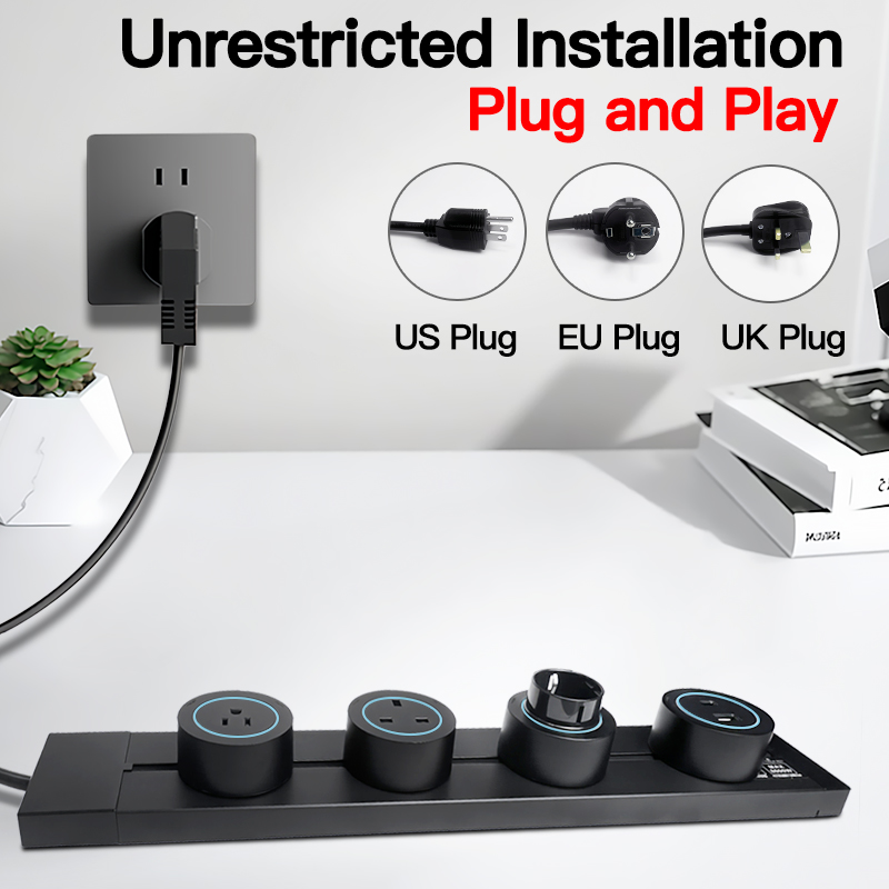 Grey Black Wall Power Track So - Home Office In Uk recension och pris