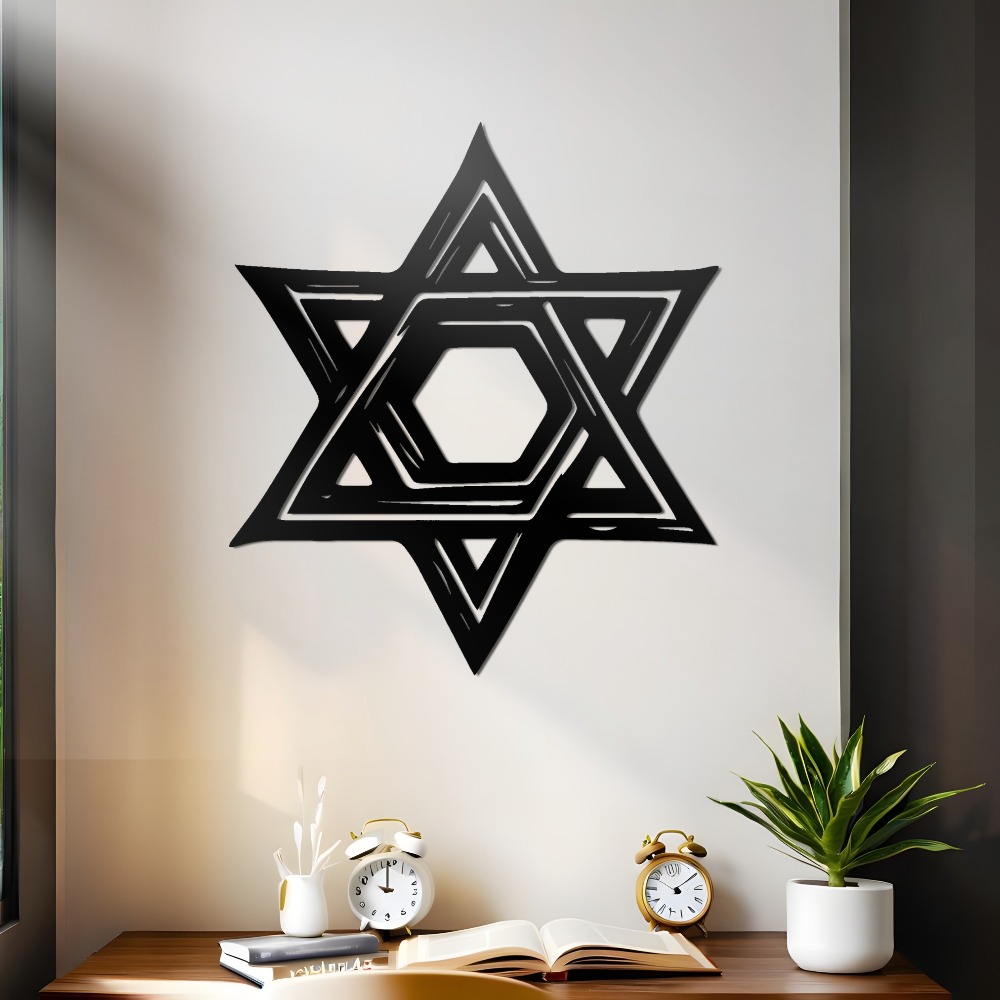 CIFBUY Iron Wall Art Star of D - Free Home Office recension och pris