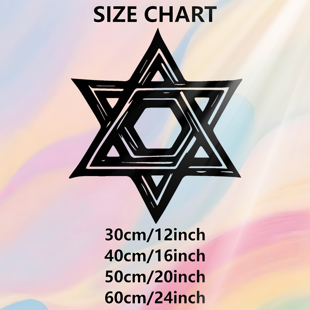 CIFBUY Iron Wall Art Star of D - Free Home Office recension och pris