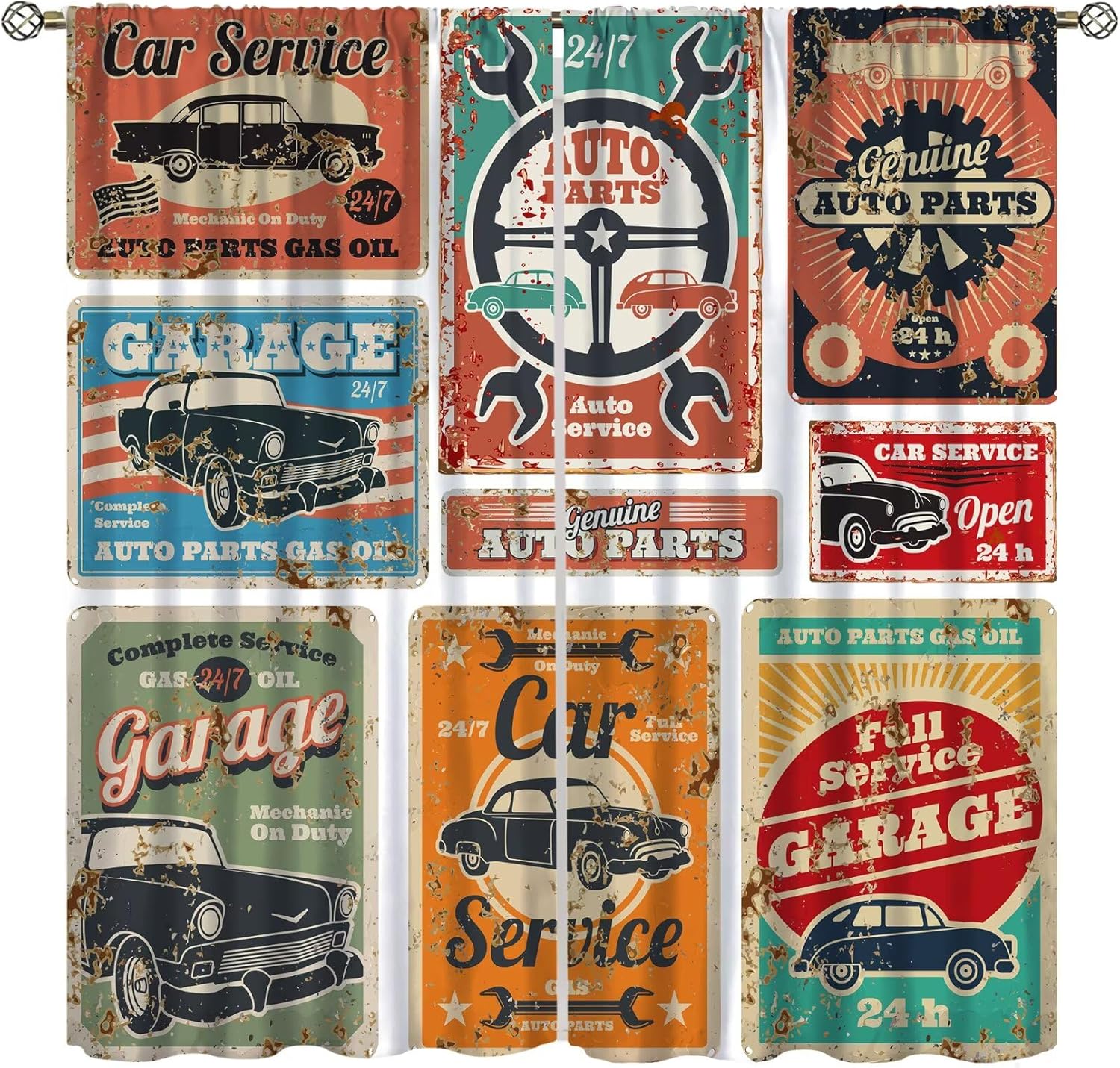 Garage Curtains, Vintage Man D - Home Office Shed recension och pris