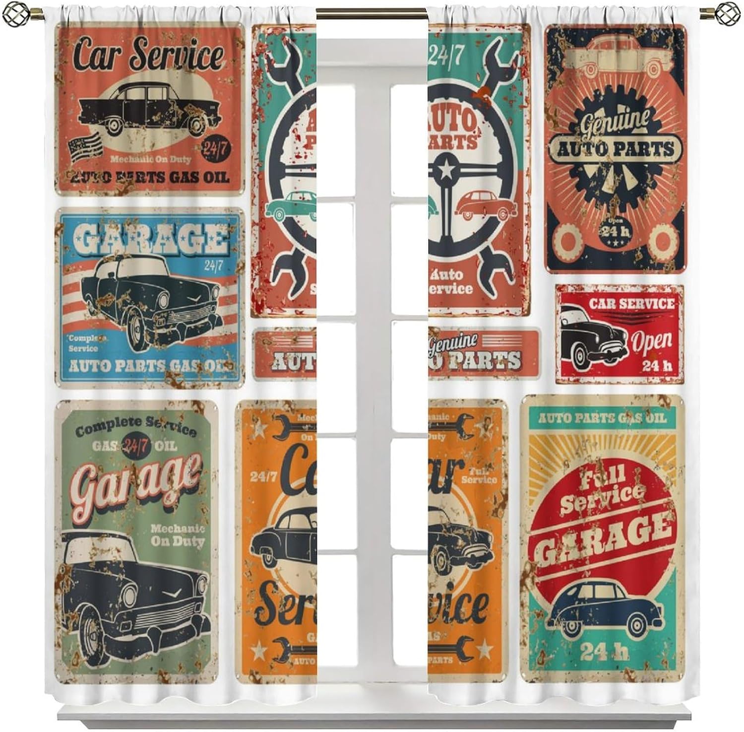 Garage Curtains, Vintage Man D - Home Office Shed recension och pris