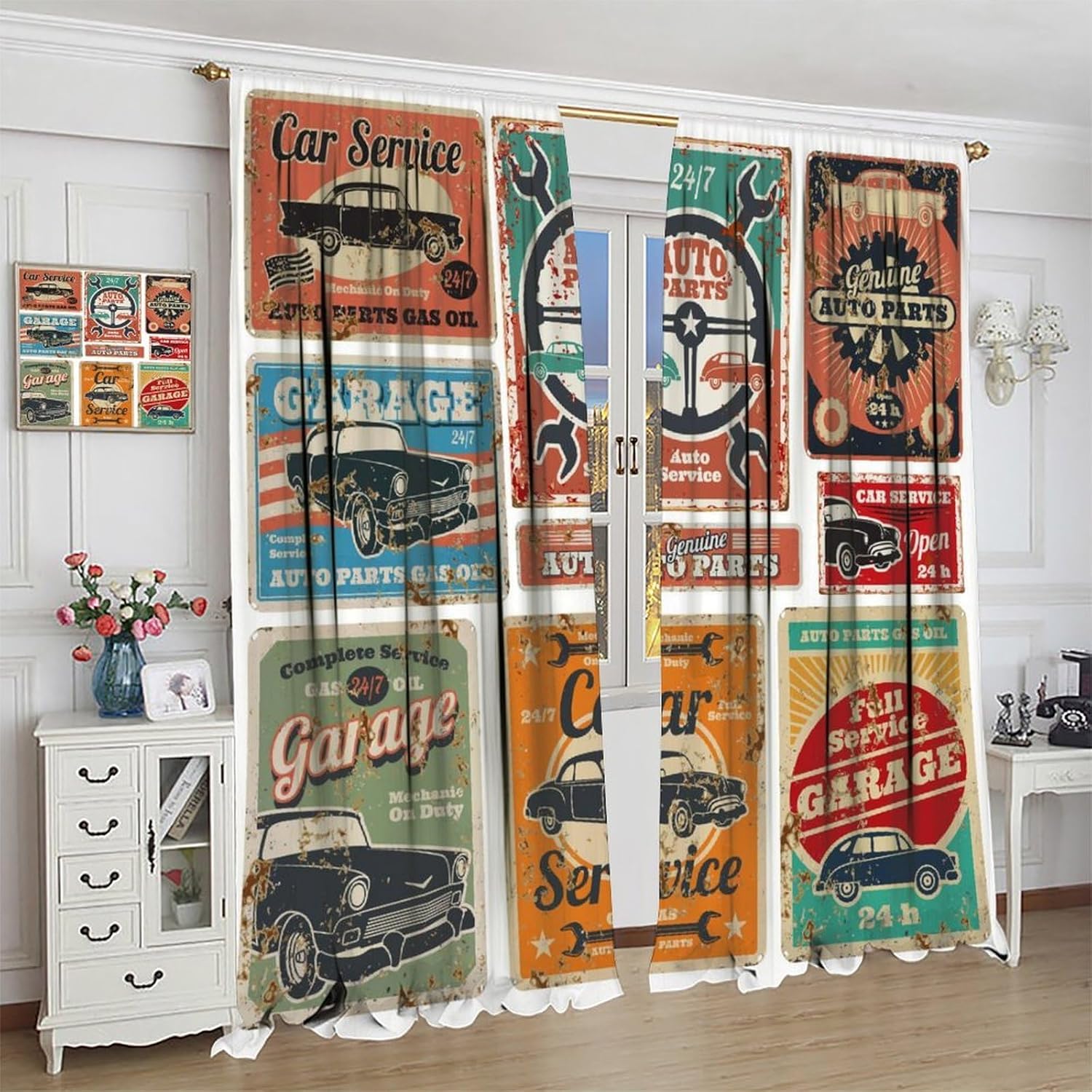Garage Curtains, Vintage Man D - Home Office Shed recension och pris
