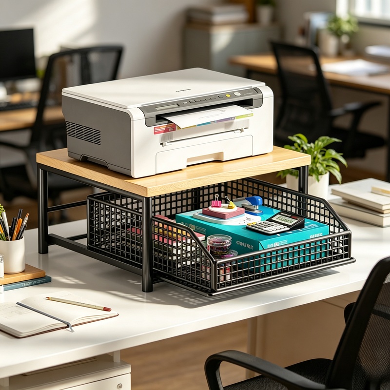 Vertical Microwave Stand w/ Dr - Home Office Desk With Drawers recension och pris