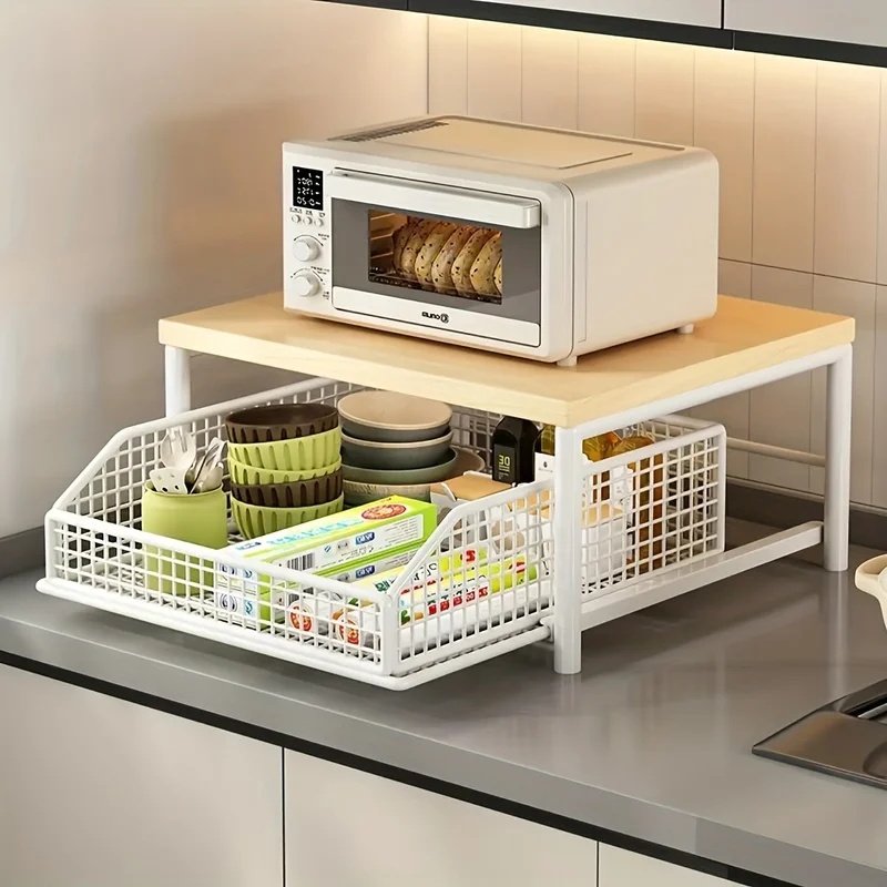 Vertical Microwave Stand w/ Dr - Home Office Desk With Drawers recension och pris