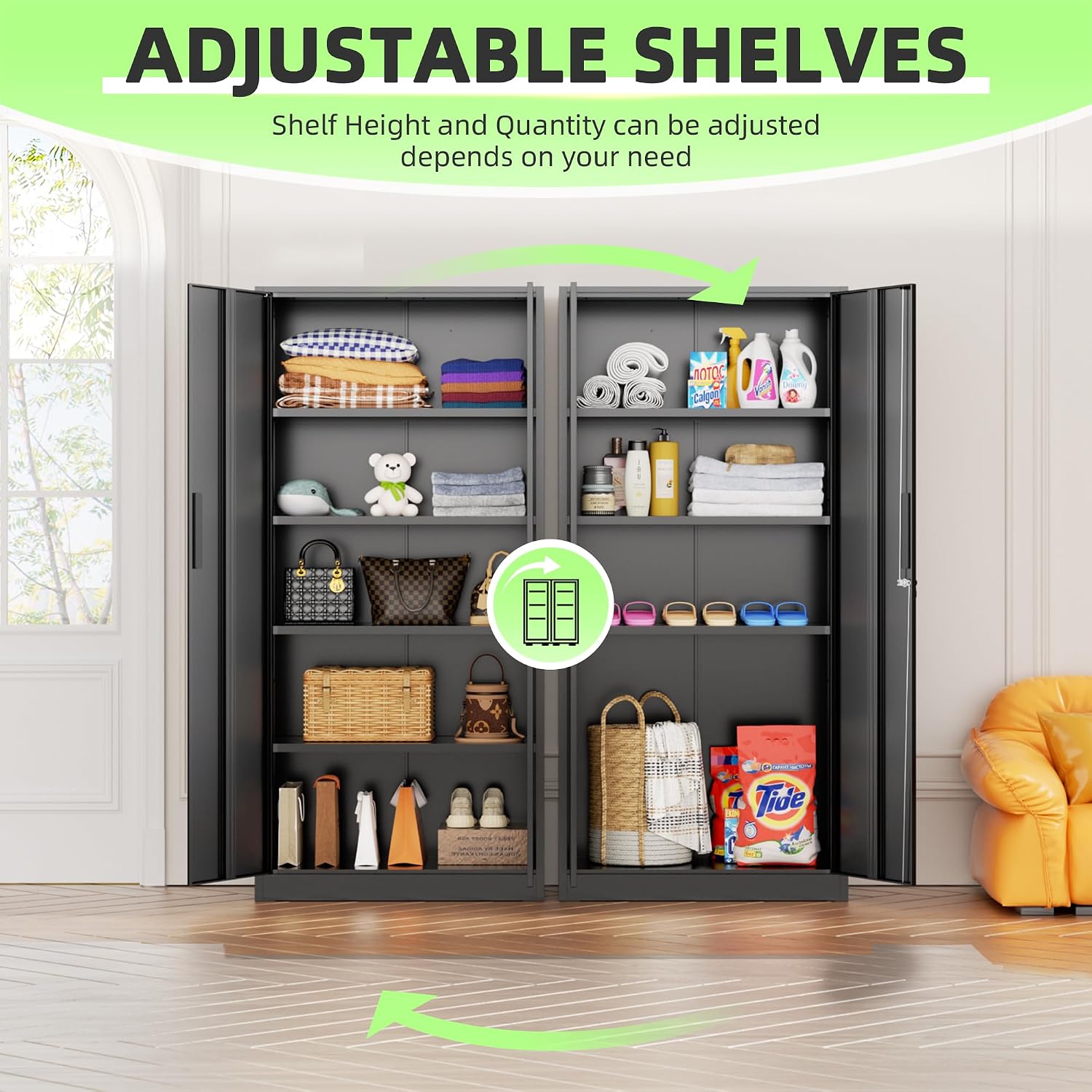 Tall Metal Storage Cabinet Org - Home Office Furniture recension och pris
