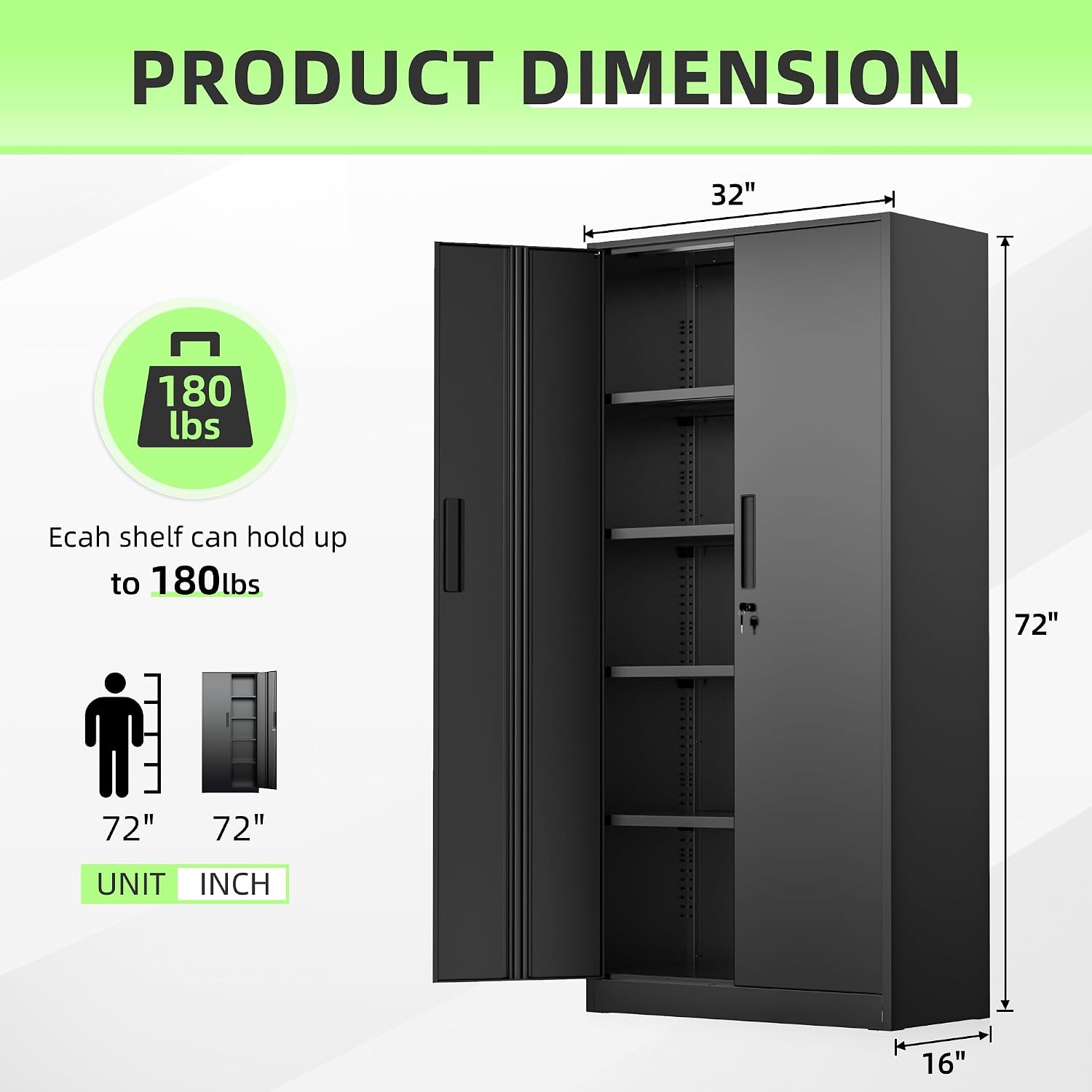 Tall Metal Storage Cabinet Org - Home Office Furniture recension och pris