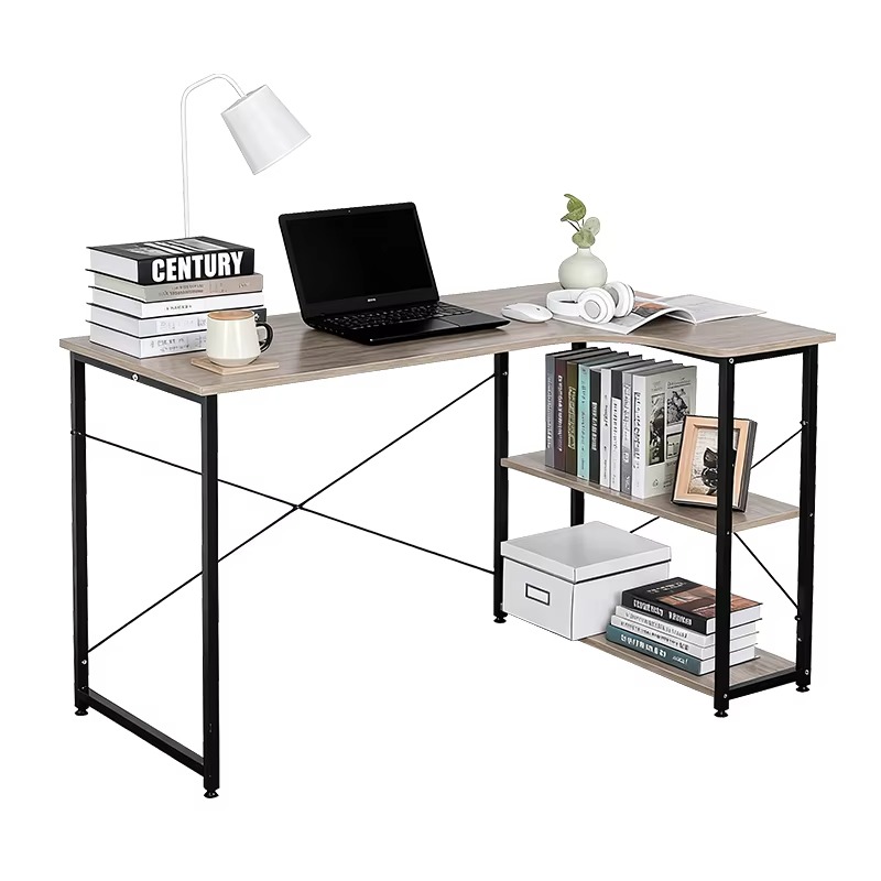 L Shaped Corner Desk With Book - Home Office Desk With Drawers recension och pris