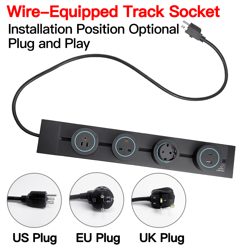 8000W High Power Track Socket  - Home Office In Uk recension och pris