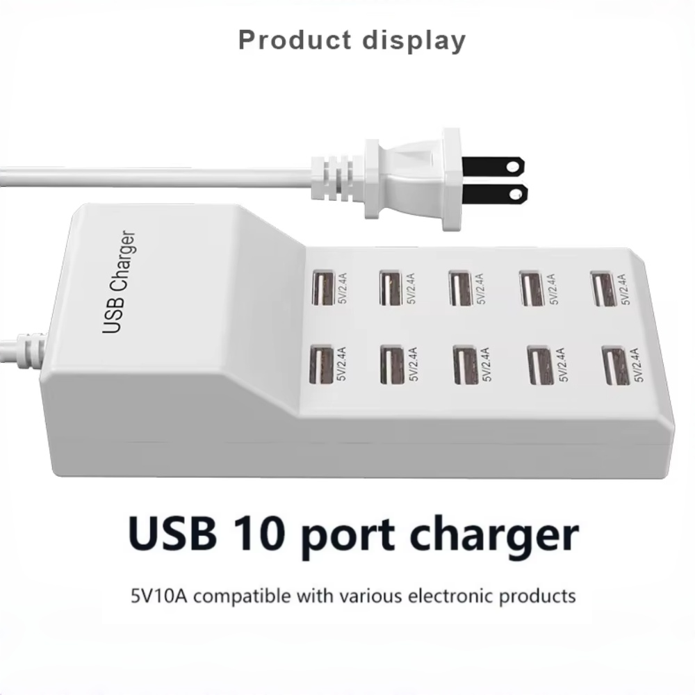 10 Ports USB Hub Fast Charger  - Home Office In Uk recension och pris
