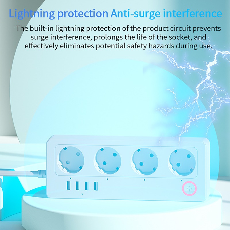 WiFi ZigBee Smart Power Strip  - Home Office In Uk recension och pris