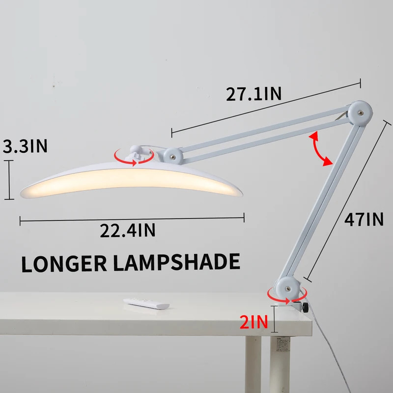 48w Nail Desk Lamp with Clip,2 - Home Office In Uk recension och pris