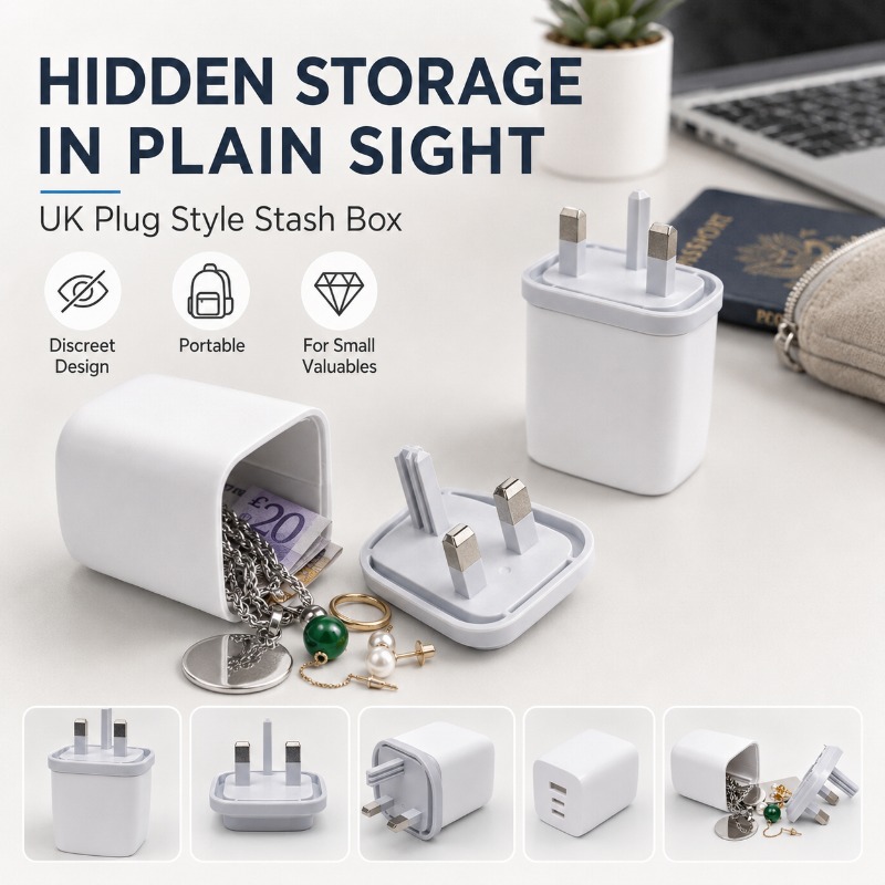 Discreet UK Plug Style Stash B - Home Office In Uk recension och pris