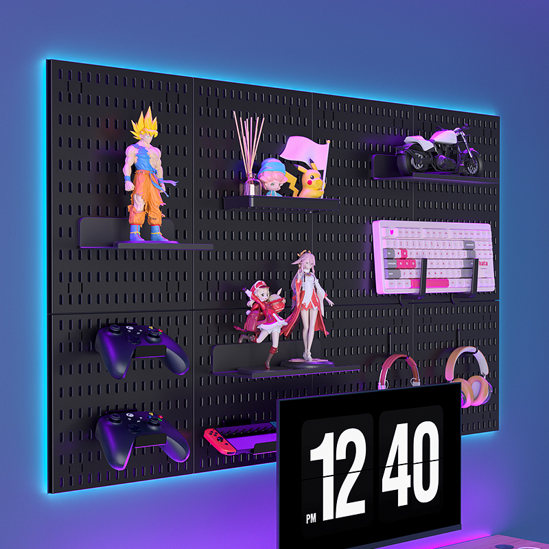 Wall-mounted Pegboard, Drill-f - Home Office Keyboard recension och pris