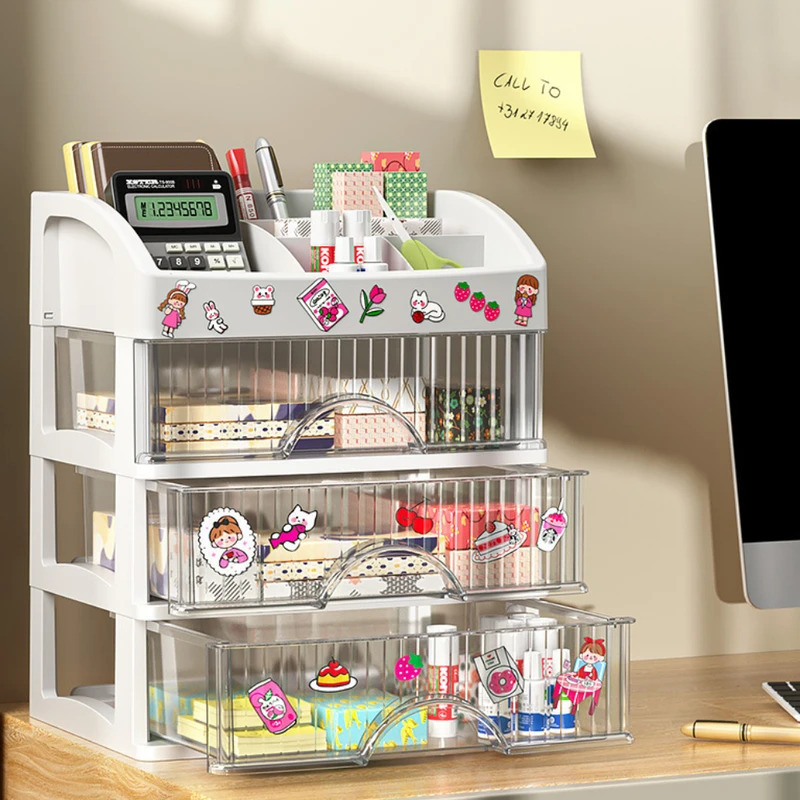 Drawer Style Storage Box Trans - Home Office Desk With Drawers recension och pris
