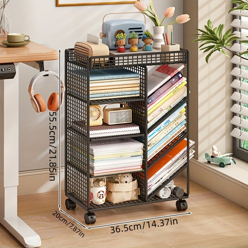 Rolling Book Cart -  Metal Mob - Home Office Shed recension och pris
