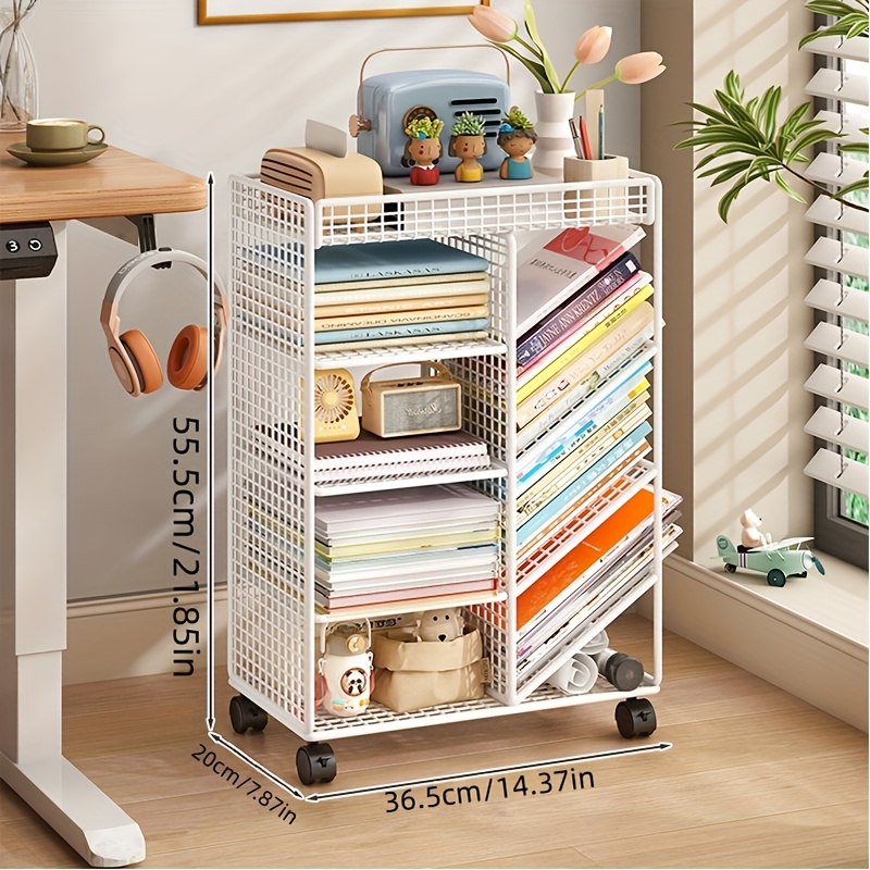 Rolling Book Cart -  Metal Mob - Home Office Shed recension och pris