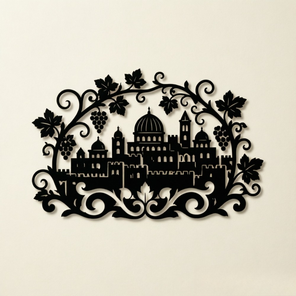 CIFBUY Iron Wall Art Jerusalem - Home Office Room recension och pris