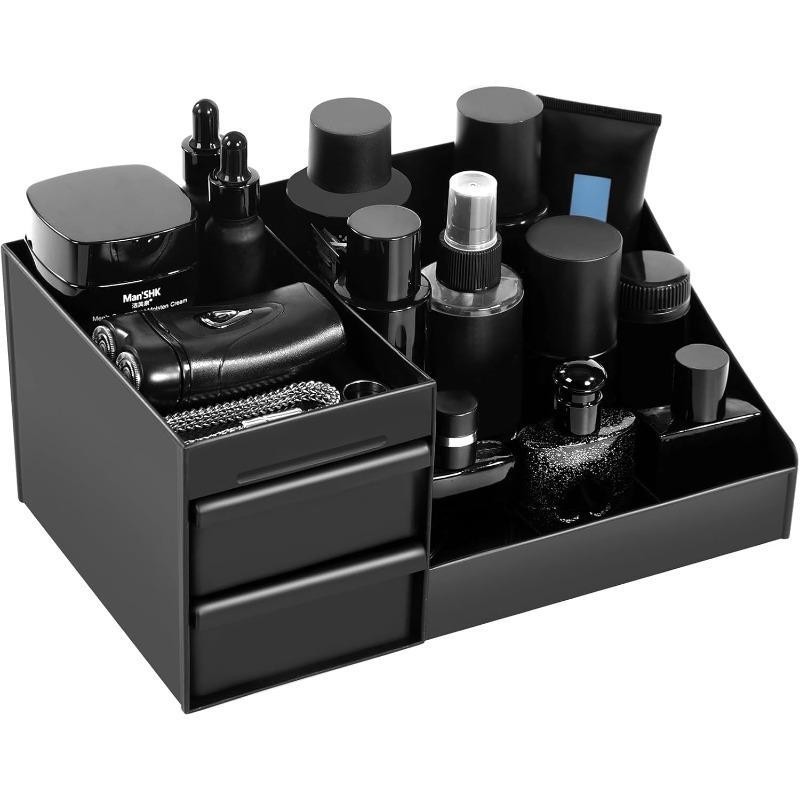 Black Skincare Organizer with  - Home Office Desk With Drawers recension och pris