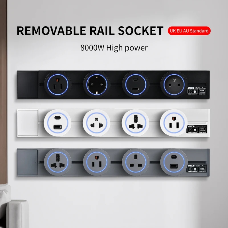 White Black Wall Power Track S - Home Office In Uk recension och pris